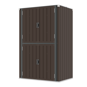 YODOLLA Outdoor Cabinet Outdoor Storage Cabinet, Brown