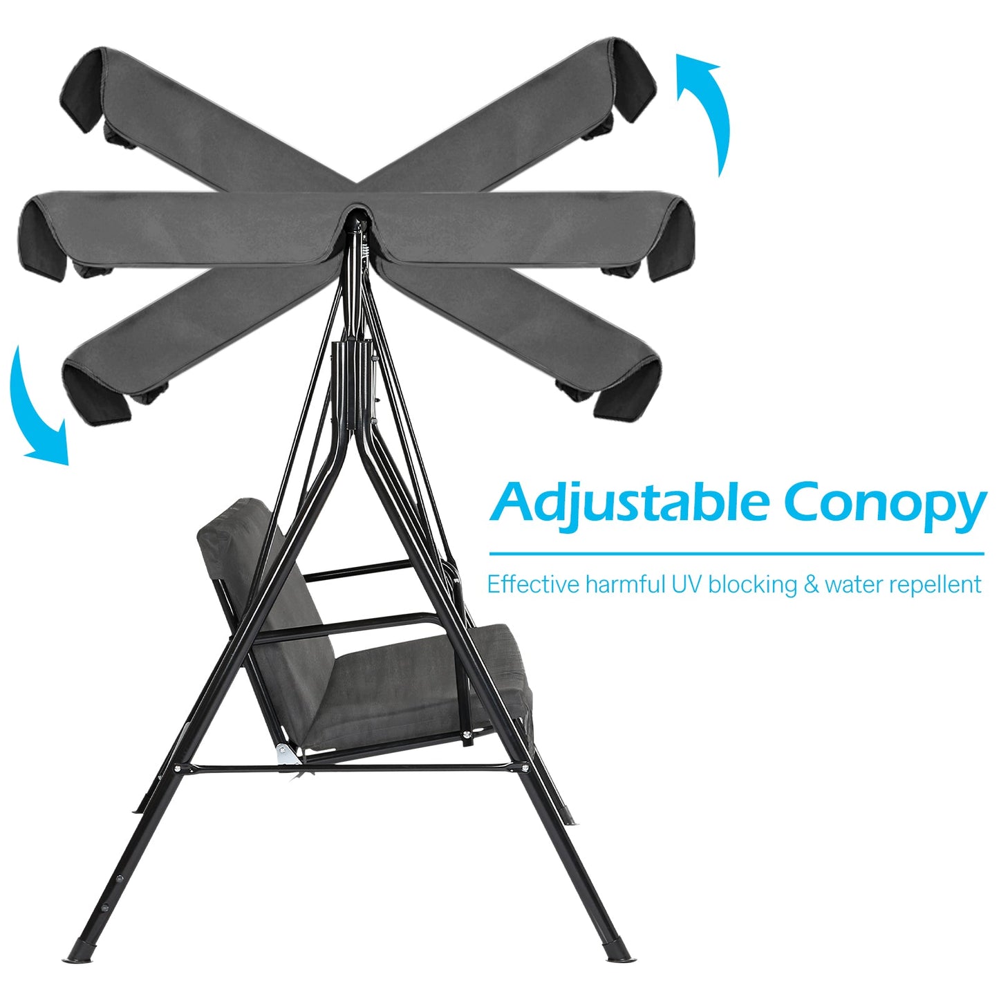 YODOLLA Outdoor Patio Swing Cushions