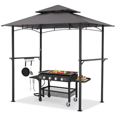 YODOLLA outdoor grill gazebo, dark grey.