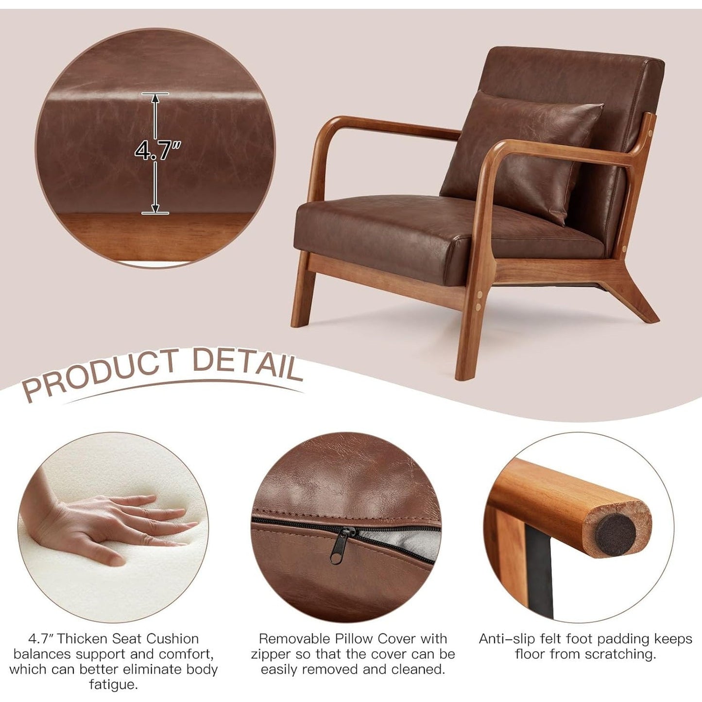 YODOLLA Accent Chair Reading Armchair