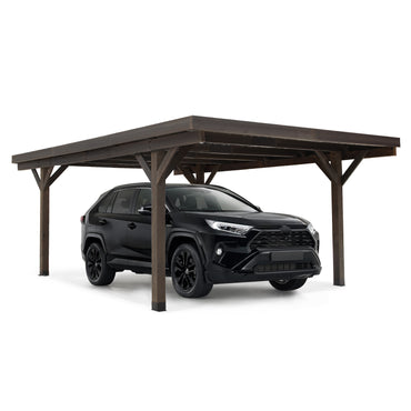 YODOLLA 12'x17' Wood Gazebo, Hardtop Outdoor Pergolas for Patio