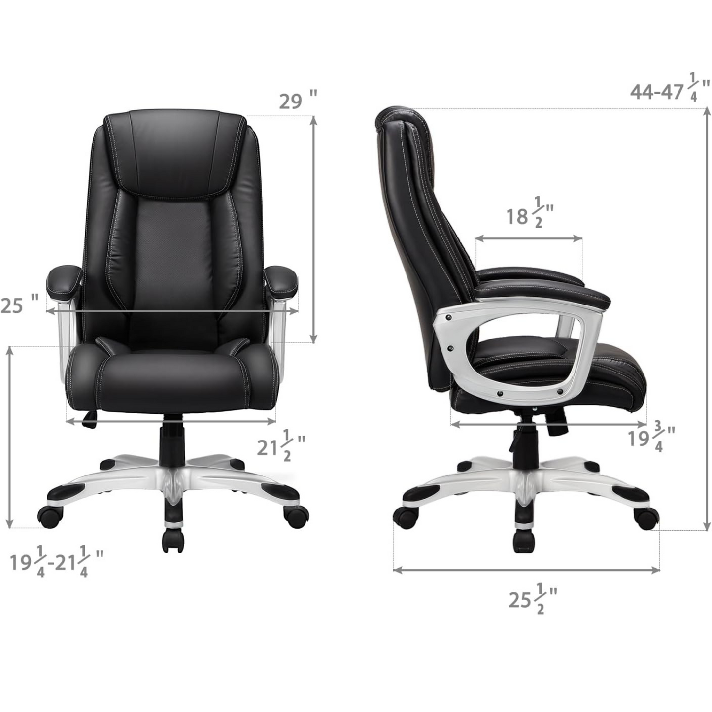 YODOLLA Office Chair Ergonomic Leather Office Chair