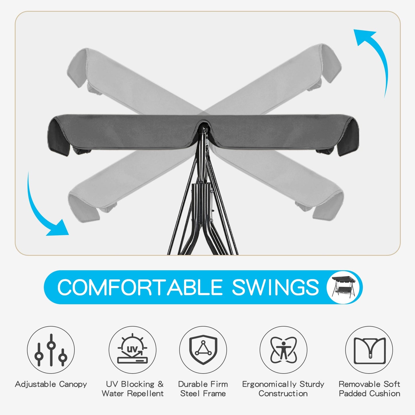 YODOLLA Outdoor Patio Swing