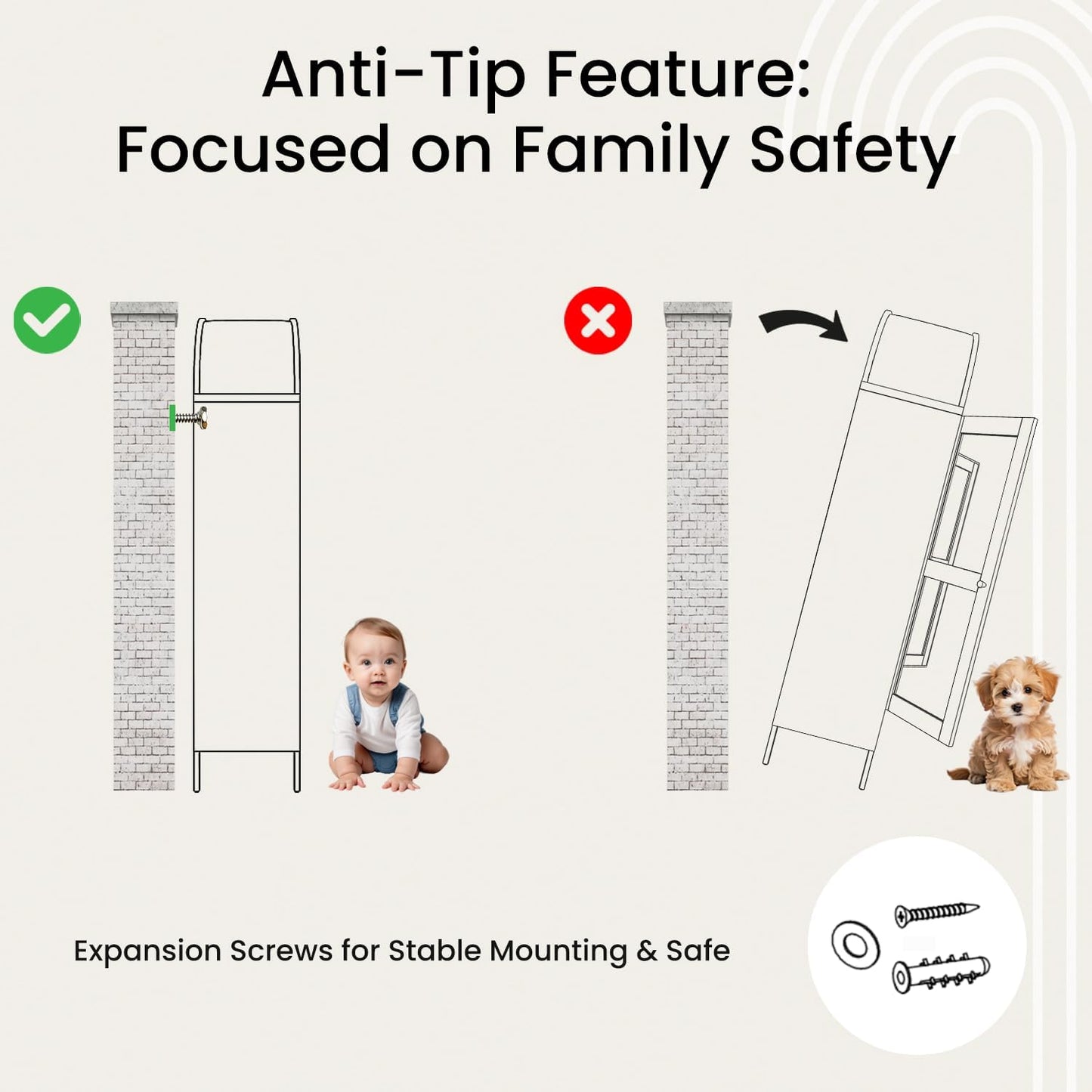 YODOLLA 73'' Arched Metal Bookshelf Display Cabinet