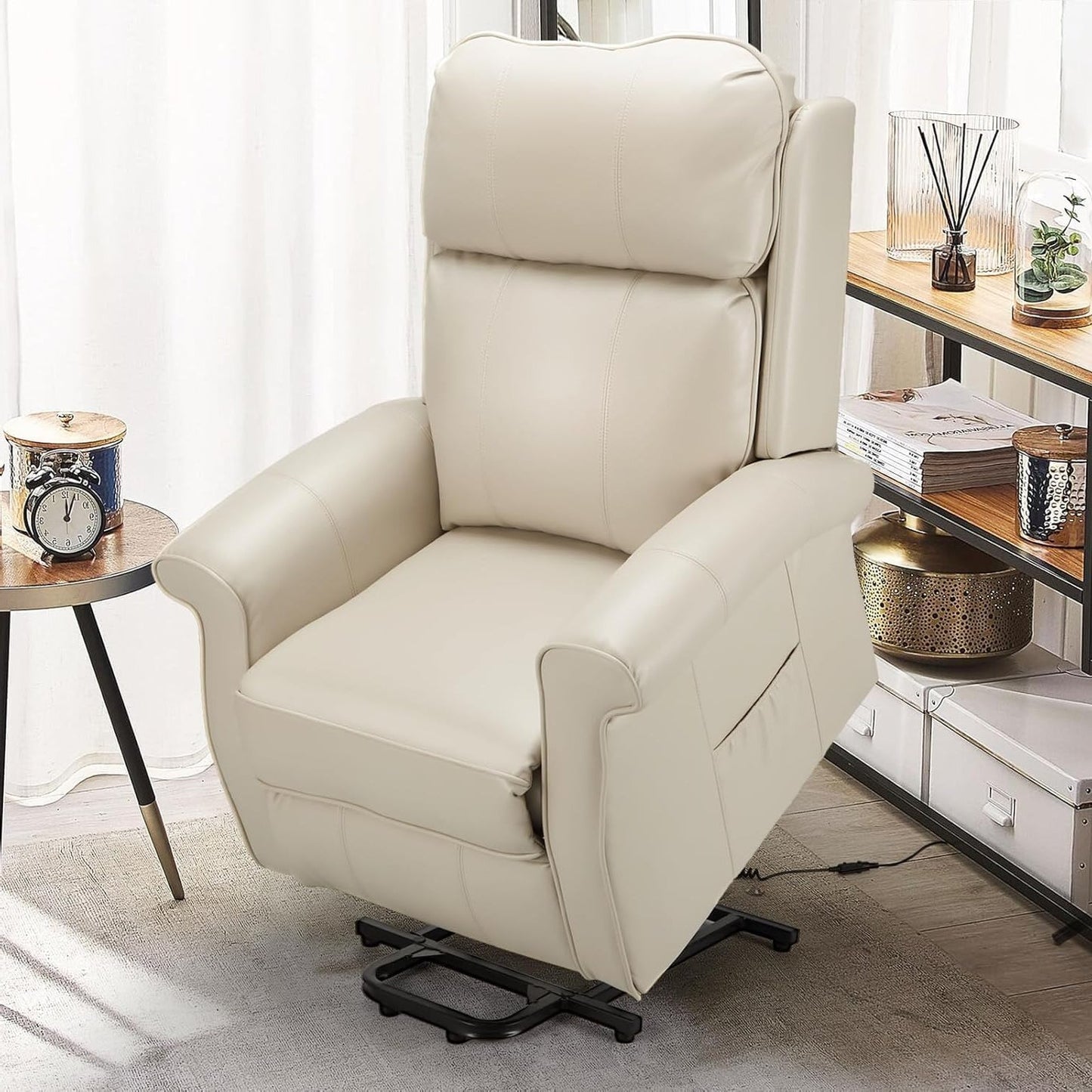 YODOLLA Electric Power Lift Recliner Chair for Elderly, Faux Leather