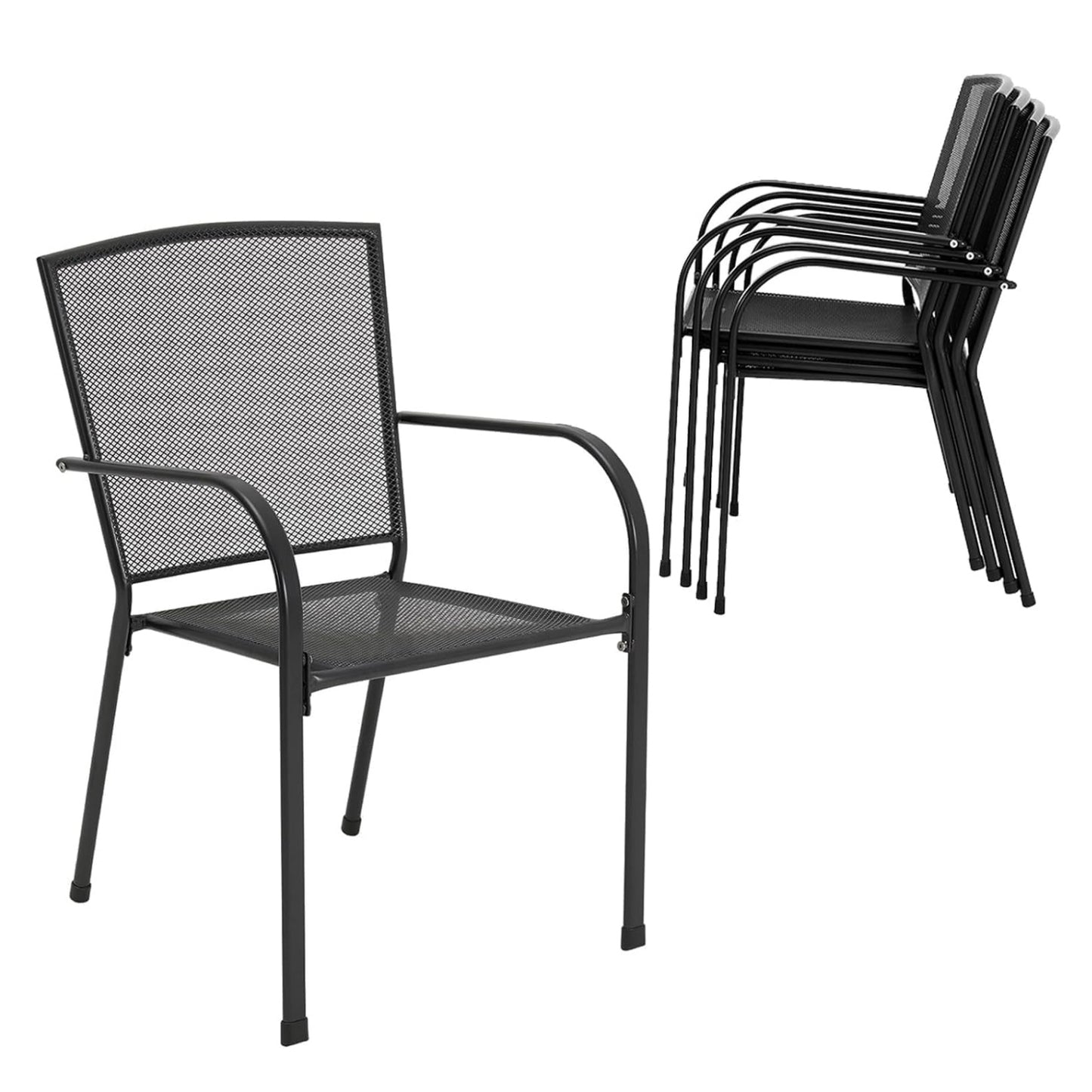 YODOLLA 5 Piece Outdoor Dining Sets with 1.73" Umbrella Hole