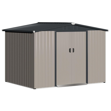 YODOLLA 6'x8' Outdoor Storage Shed, Shed with Sliding Door