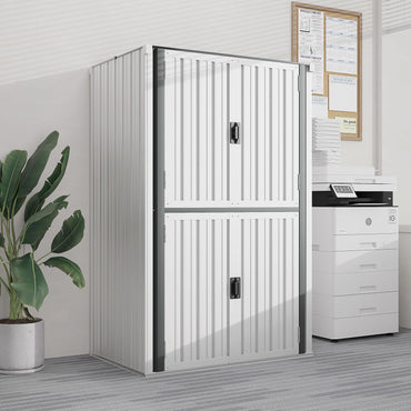 YODOLLA Outdoor Cabinet Outdoor Storage Cabinet, White