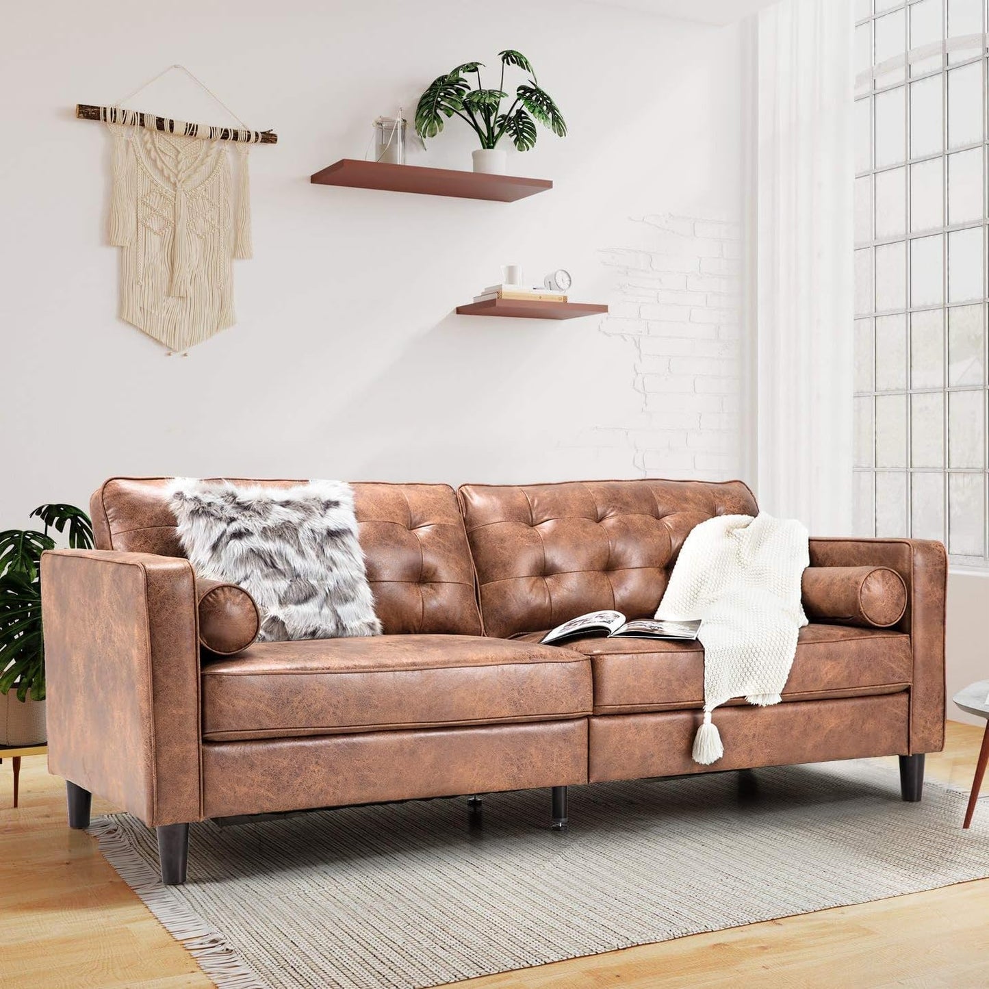 YODOLLA 84.2" 3-Seats Large Sofa Couch Couch