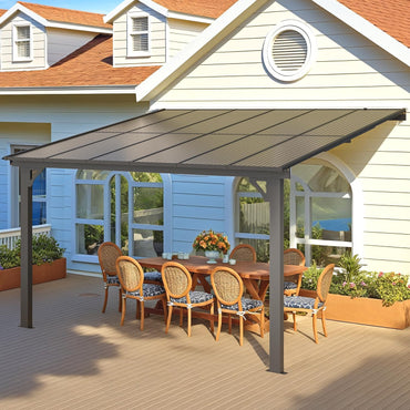 YODOLLA Adjustable Height Outdoor Gazebo Pergola for Patio