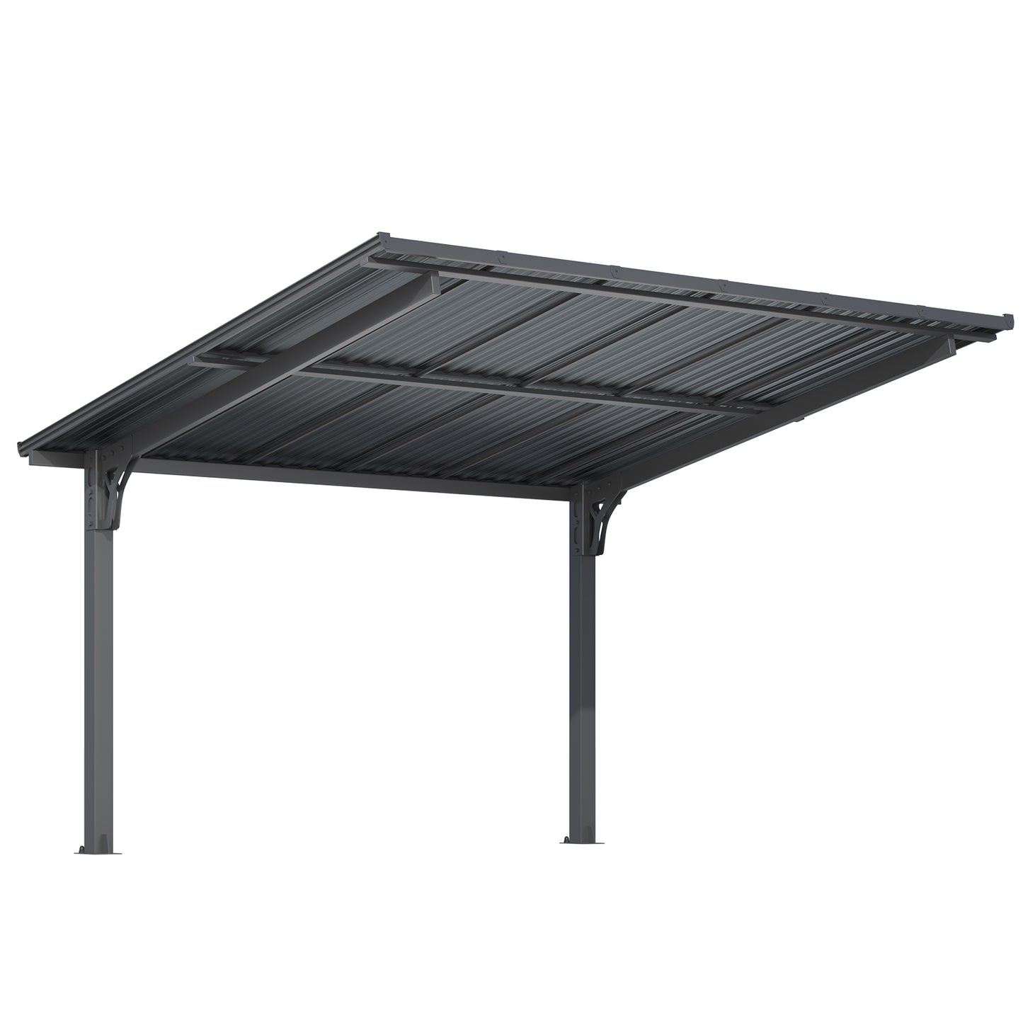 YODOLLA 12' x 10' Gazebo Outdoor Grill Hardtop Pergola Freestanding Carport Pergolas