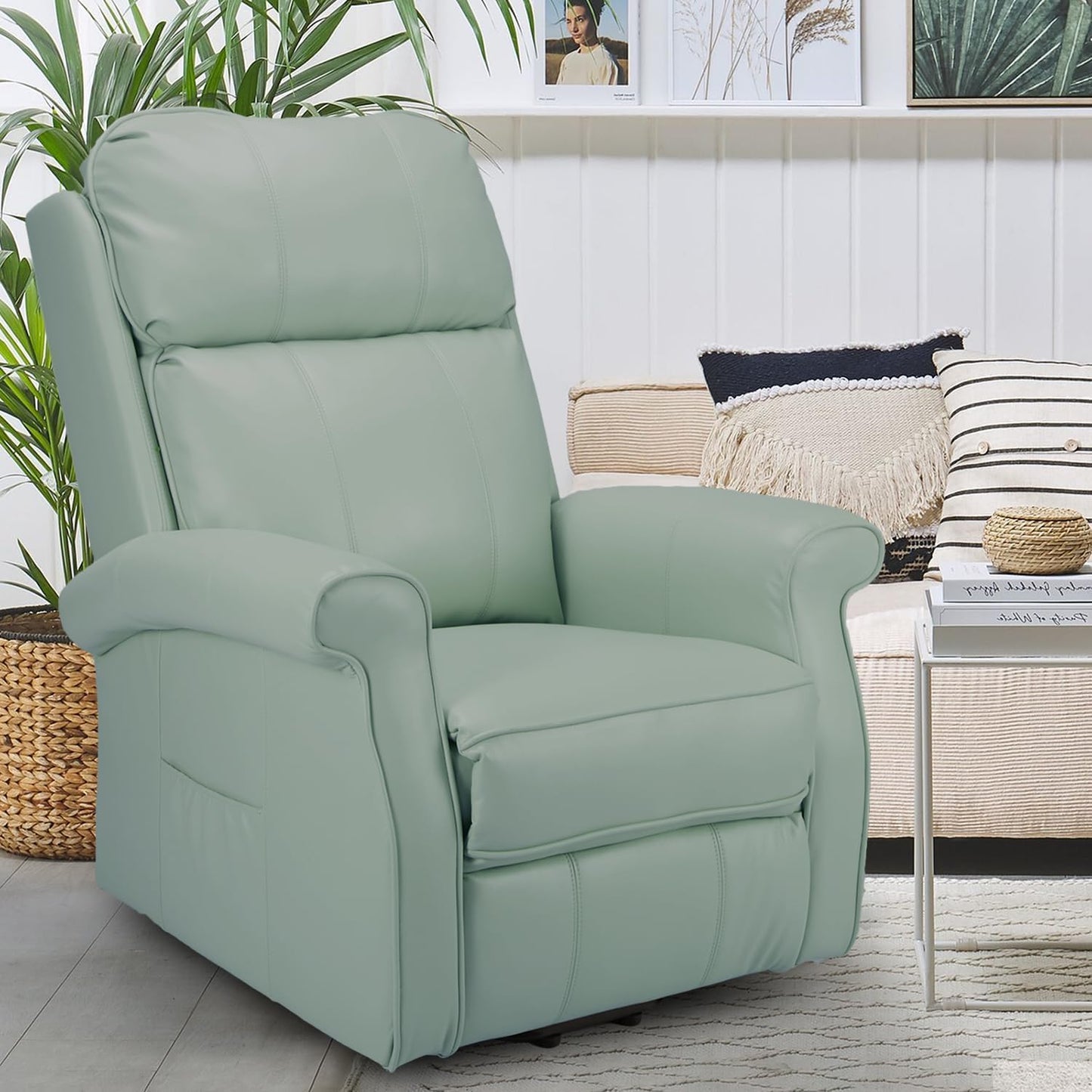 YODOLLA Electric Power Lift Recliner Chair for Elderly, Faux Leather