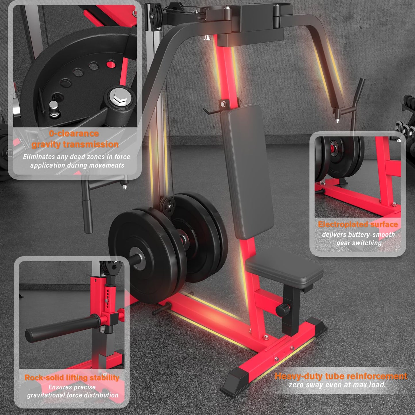YODOLLA 450lbs Adjustable Chest Fly Machine, PEC Deck Fly and Reverse Delt Machine