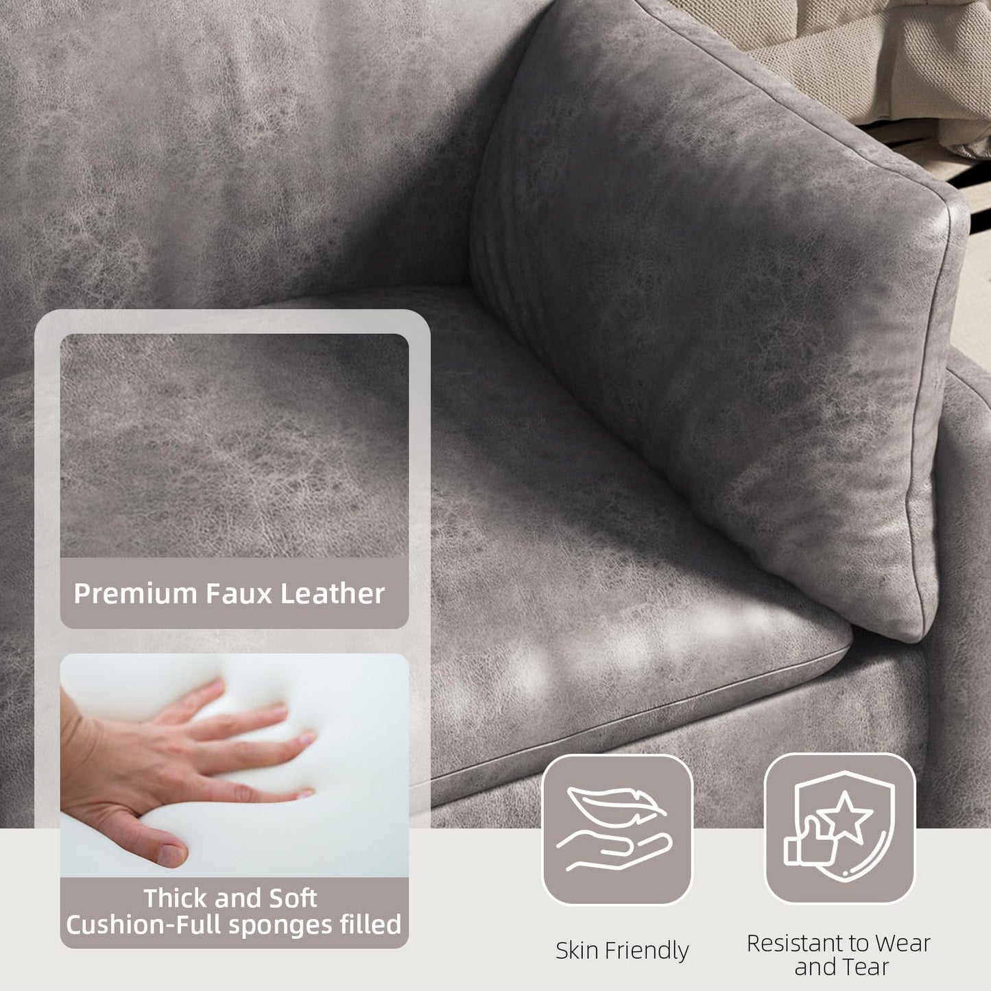 YODOLLA 68'' Modern Love Seat Sofa Couches