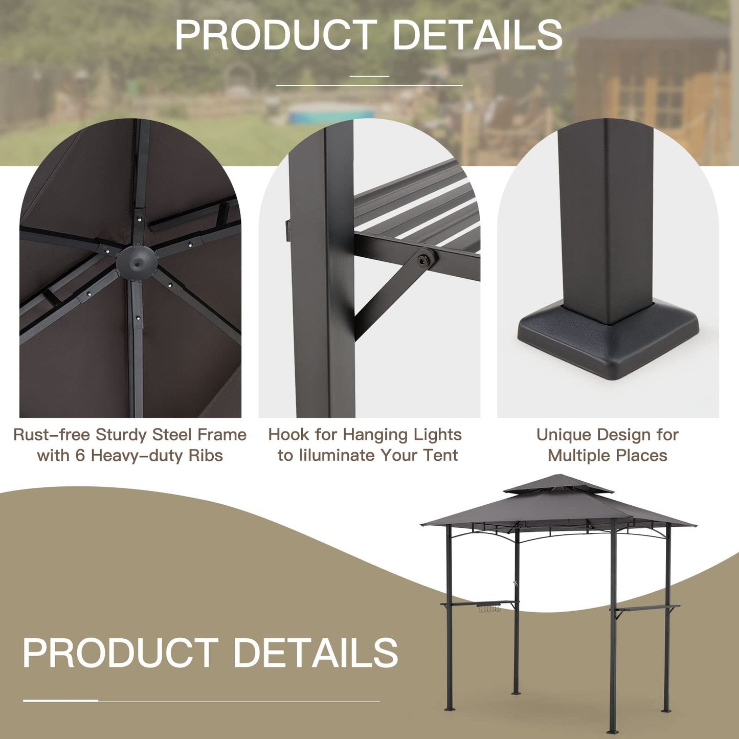 YODOLLA soft top gazebo.