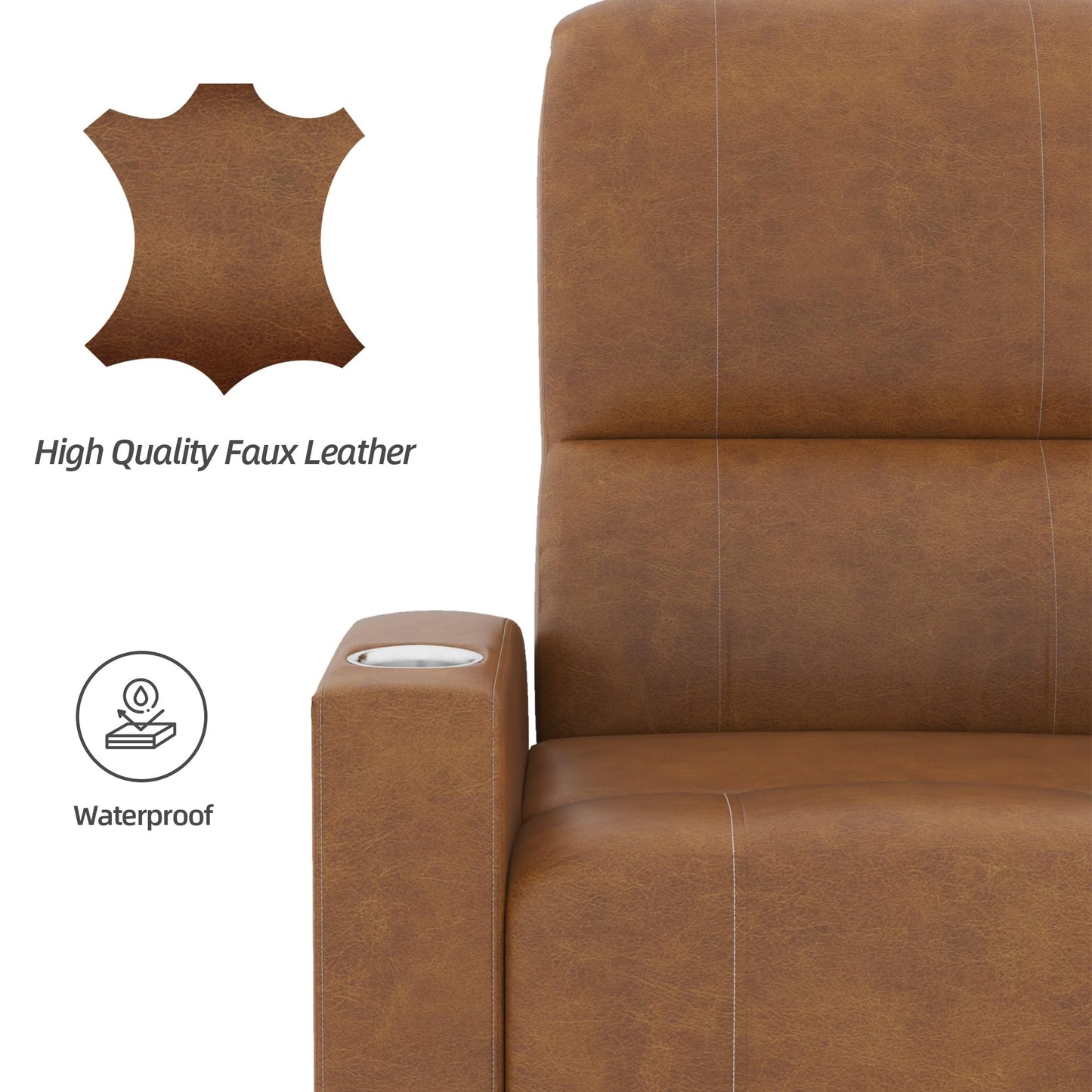 YODOLLA Electric Home Theater Seating Recliner Chair