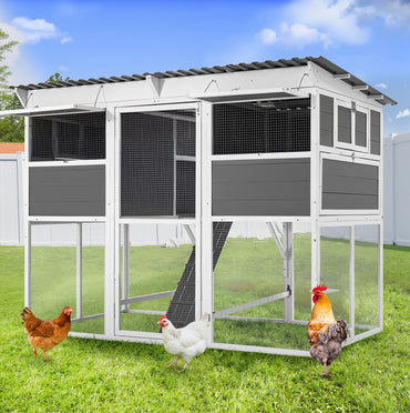 YODOLLA 83'' Extra Large Chicken Coop with Run Wood Chicken House