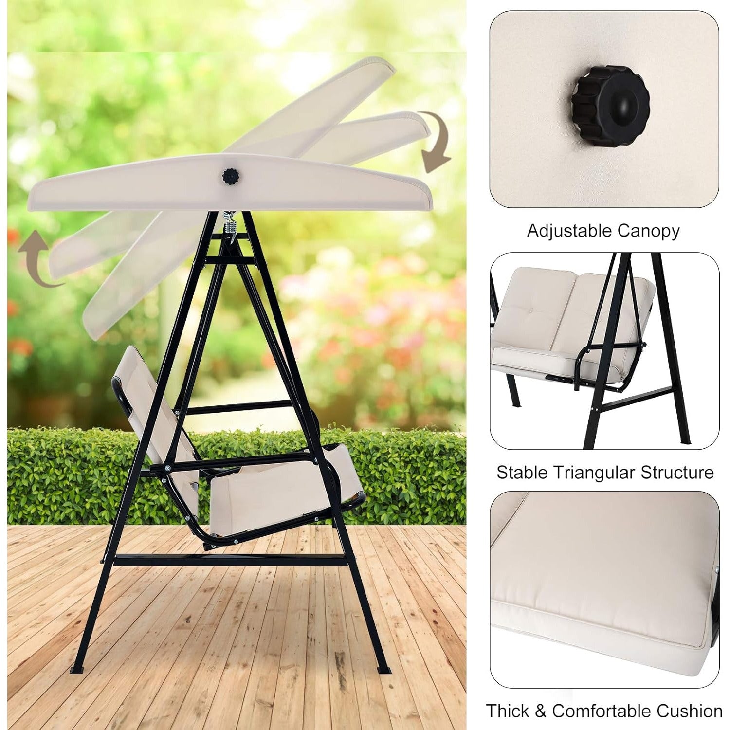 YODOLLA adult patio swing