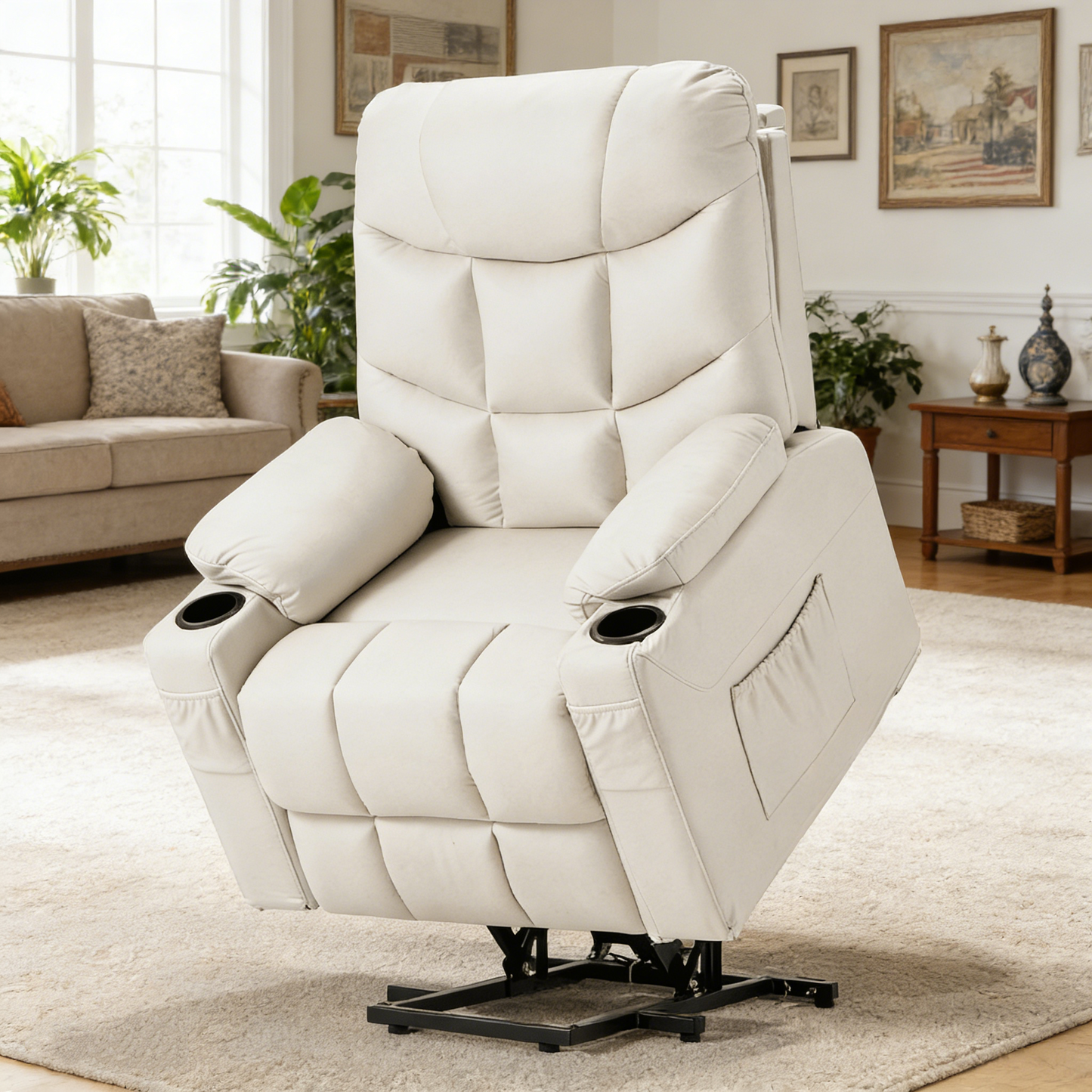 YODOLLA Massage Power Lift Recliner for Elderly