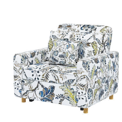 YODOLLA 3-1 Convertible Chair Bed Pull Out Single Sofa Bed, Floral