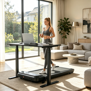 YODOLLA Walking Pad with 8% Incline, Under Desk Treadmill for Home Office