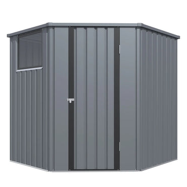YODOLLA Corner 6x6 Storage Sheds & Outdoor Storage with Openable Windows