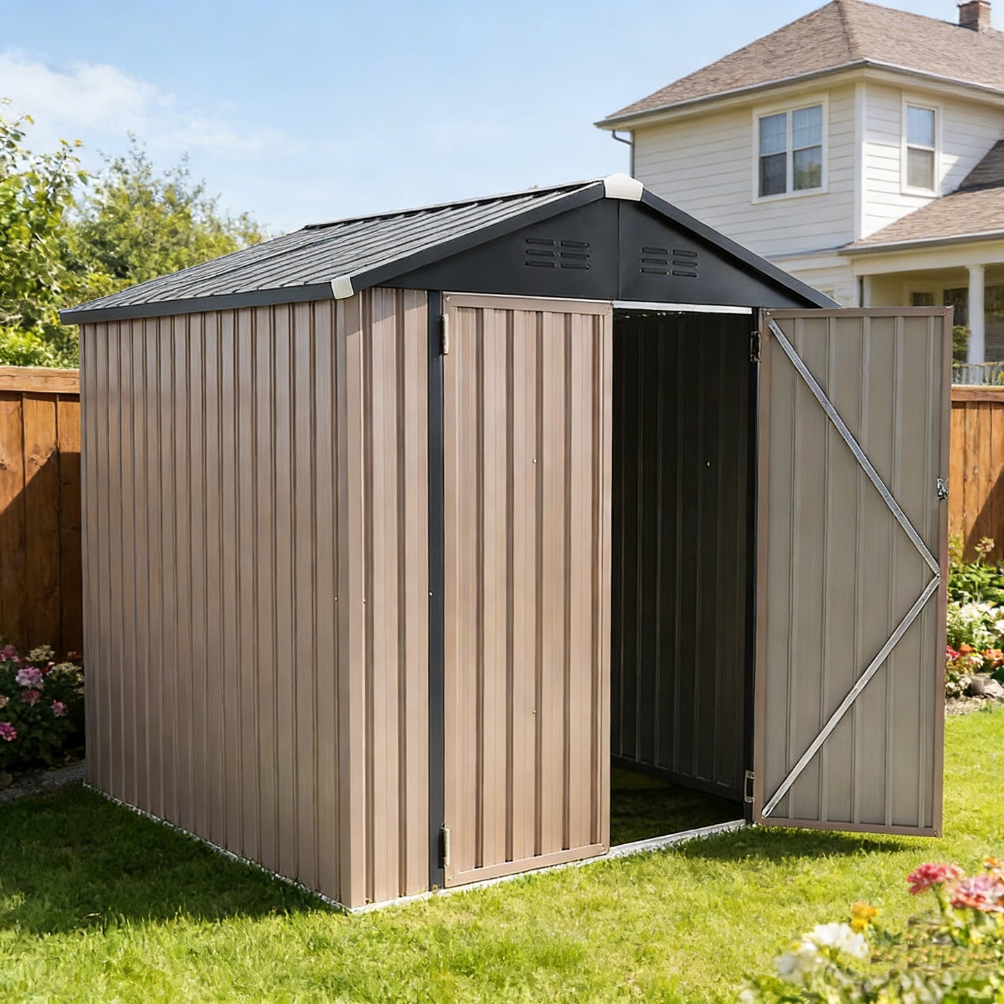 YODOLLA 6x6 Sheds Storage Sheds & Outdoor Storage