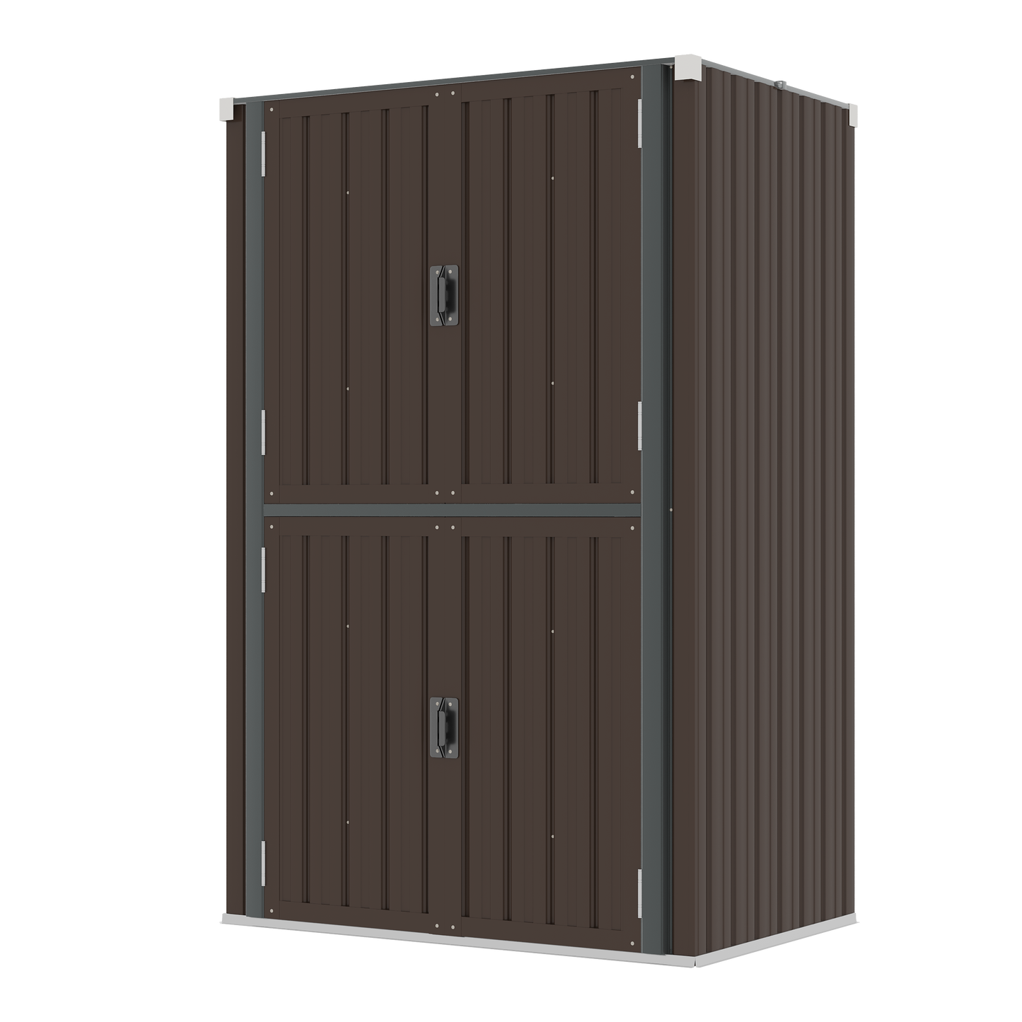 YODOLLA Outdoor Cabinet Outdoor Storage Cabinet, Brown