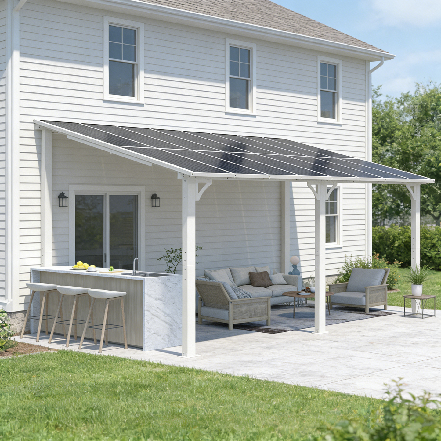 YODOLLA 16' x 10' Gazebo Outdoor Pergola，Dark Gray