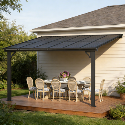 YODOLLA Adjustable Height Outdoor Gazebo Pergola for Patio