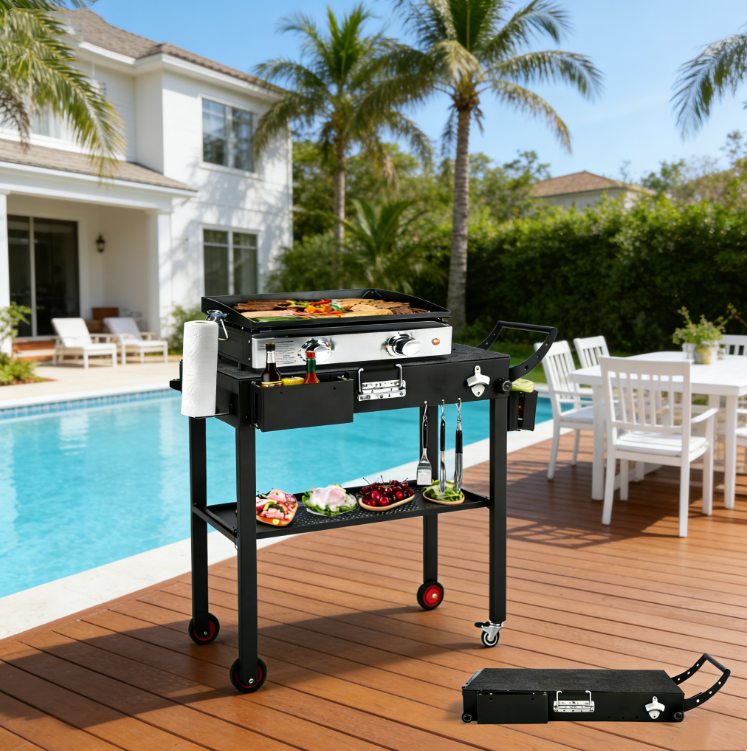 YODOLLA Blackstone Griddle Grill Cart Portable Folding Grill Dining Table