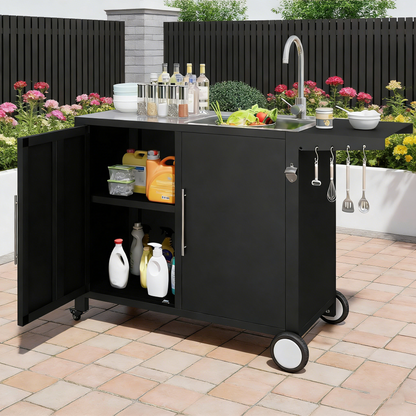 YODOLLA Outdoor Kitchen Sink with Hose Hook up