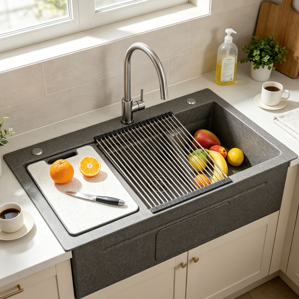 YODOLLA 33x19 Inch Drop in Kitchen Sink, 11 Gauge Stainless Steel