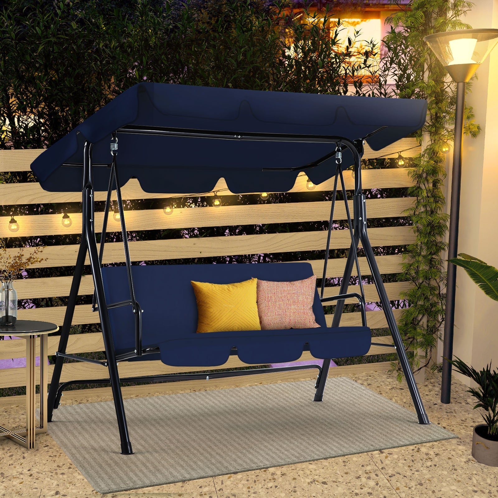 YODOLLA 3-Seat Garden Patio Swing