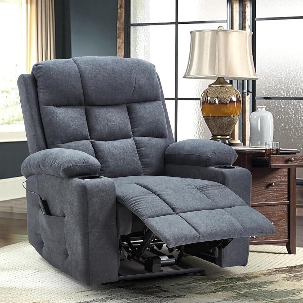 YODOLLA Electric Recliner Nursery Chair with Wide Armrests