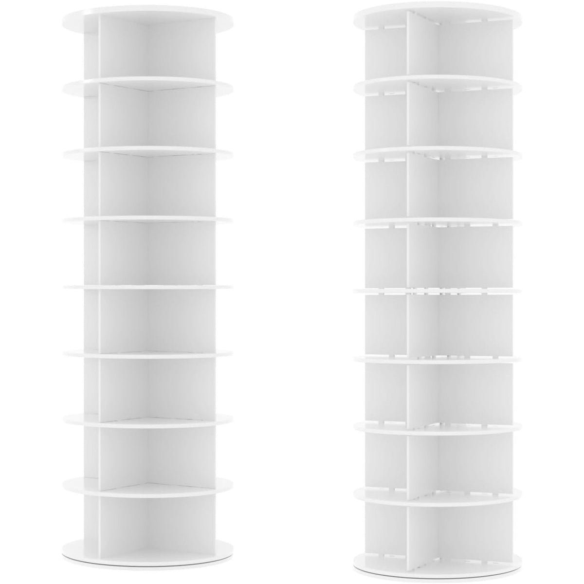 YODOLLA 8 Tier Rotating Shoe Rack, Shoe Tower Organizer Display Storage Rack