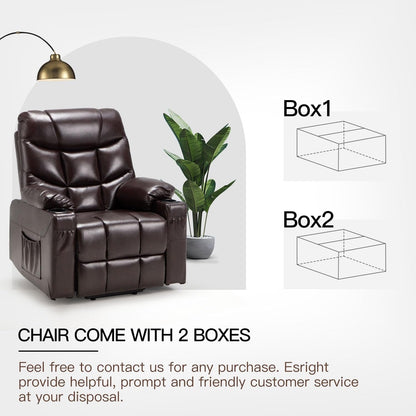 YODOLLA Massage Power Lift Recliner for Elderly