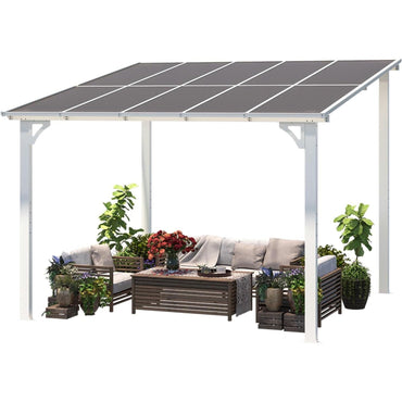 YODOLLA 10' x 10' Pergola Gazebo, Small Wall Mounted Pergolas and Gazebos