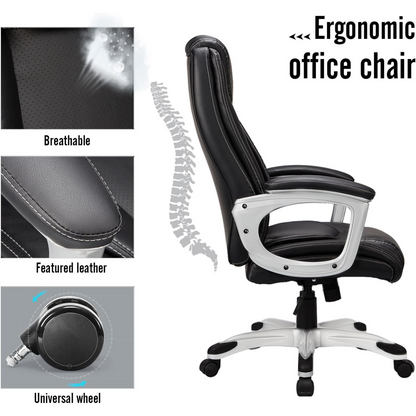 YODOLLA Office Chair Ergonomic Leather Office Chair