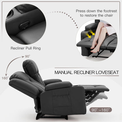 YODOLLA Double Recliner, Home Theater Seating