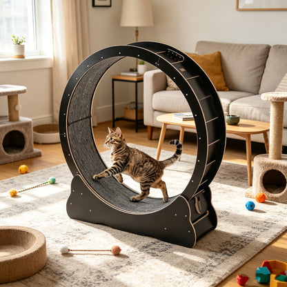 YODOLLA Cat Wheel for Indoor Cats, 46” Quiet Large Cat Treadmill