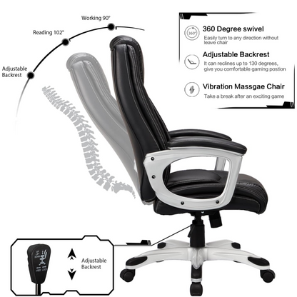 YODOLLA Office Chair Ergonomic Leather Office Chair