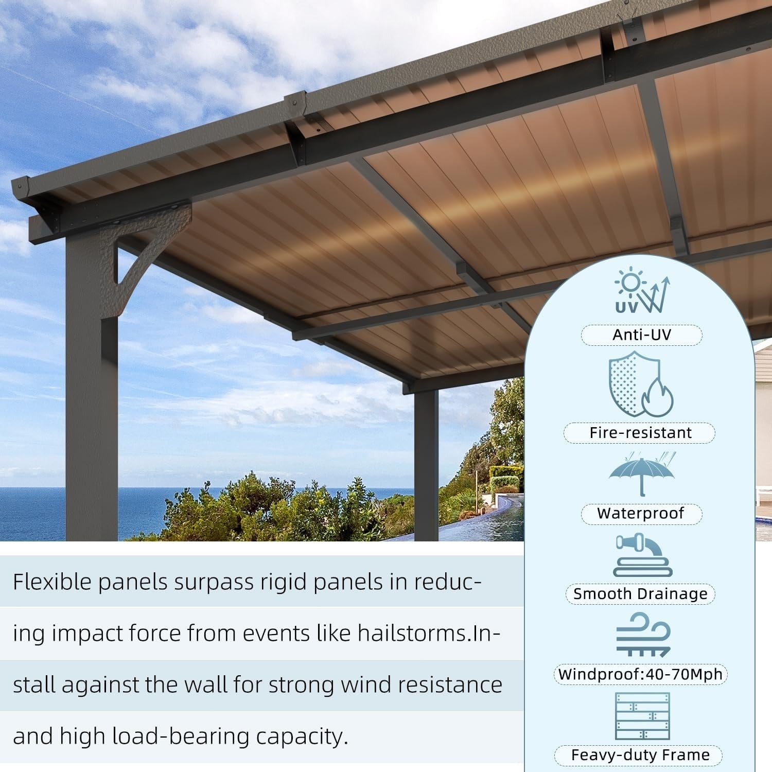 YODOLLA hardtop patio gazebo