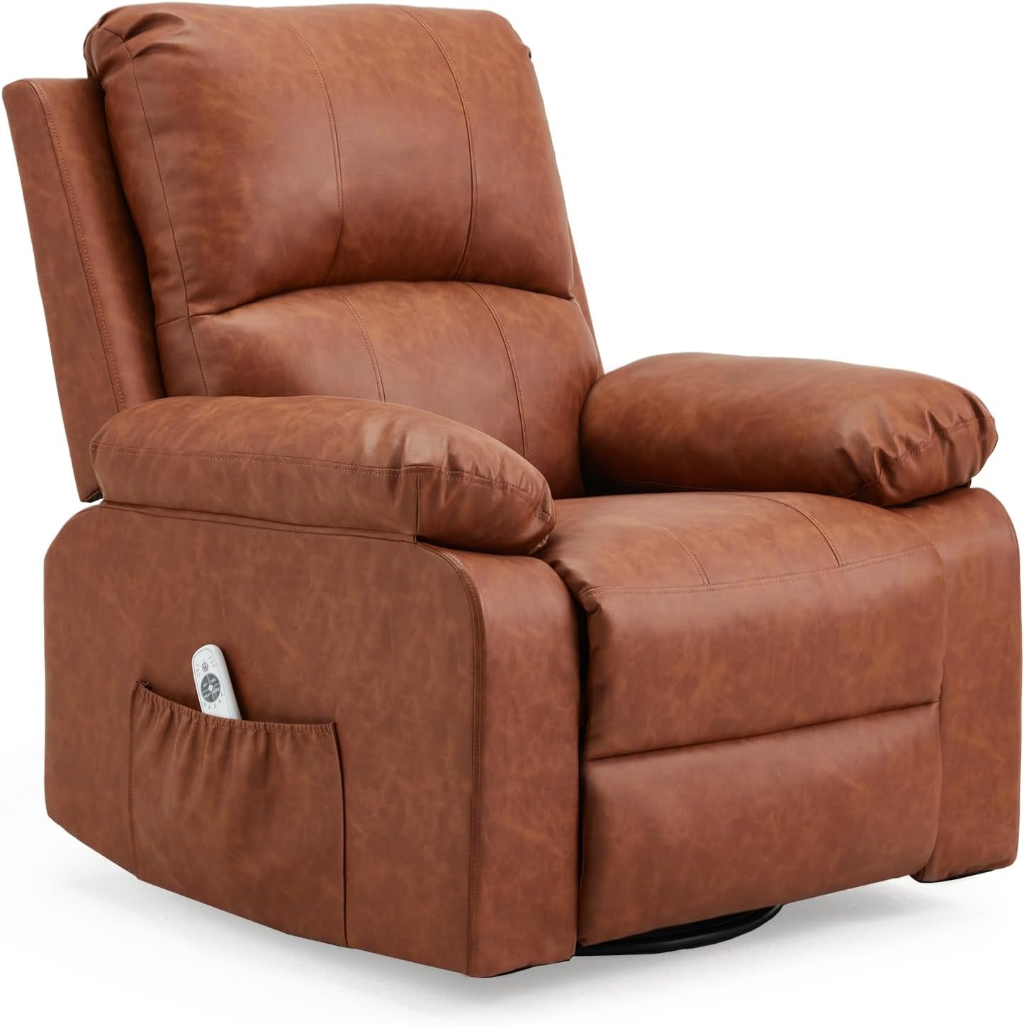 YODOLLA Recliner Chair, 360° Swivel Rocking Chair with Massage and Heat