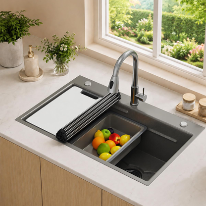 YODOLLA 33x19 Inch Drop in Kitchen Sink, 11 Gauge Stainless Steel