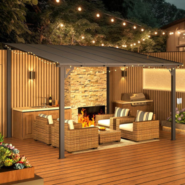YODOLLA lean to gazebo