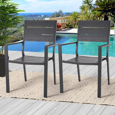 YODOLLA 2 Pieces Outdoor Dining Chairs