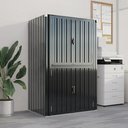 YODOLLA Outdoor Cabinet Outdoor Storage Cabinet, Gray