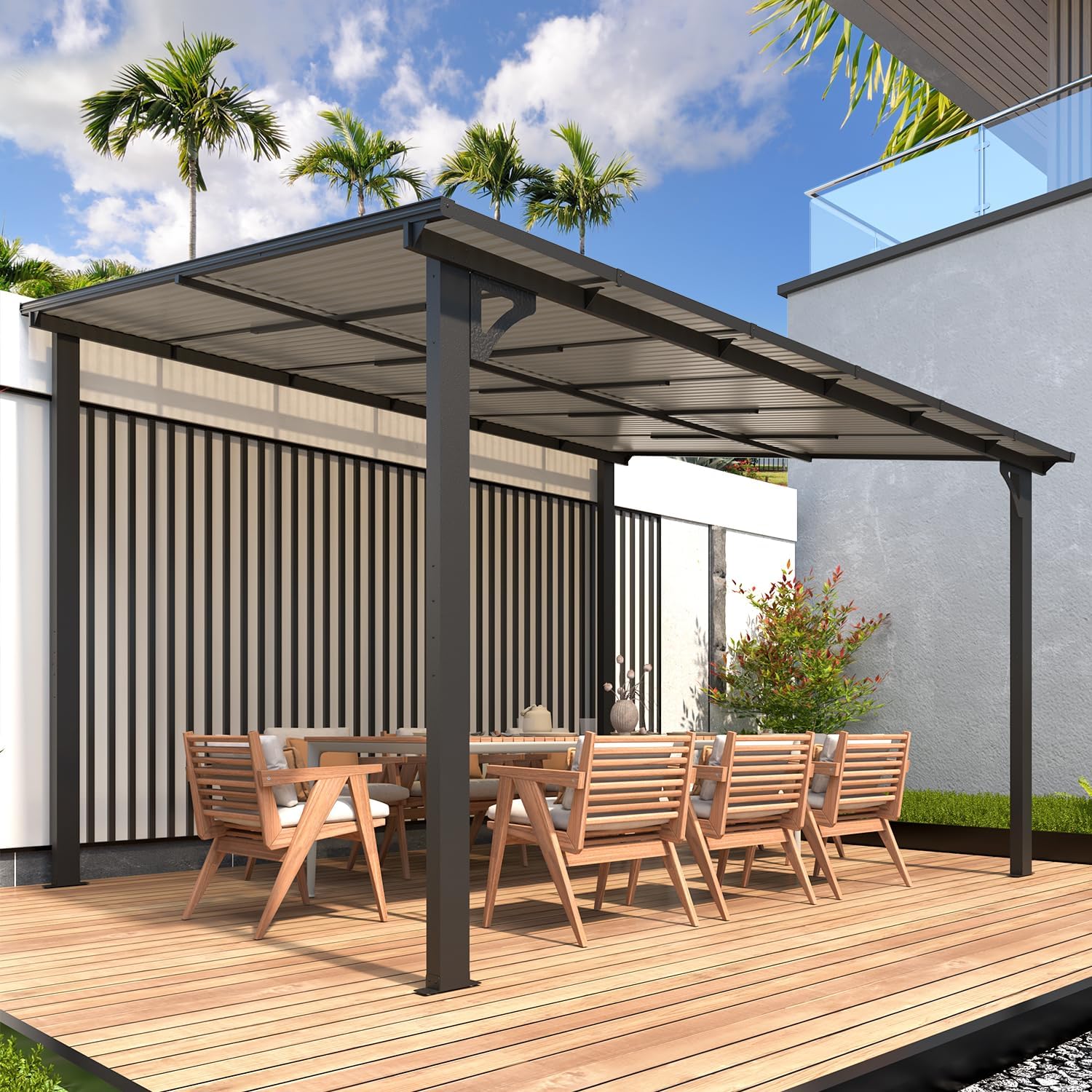 YODOLLA grey gazebo.