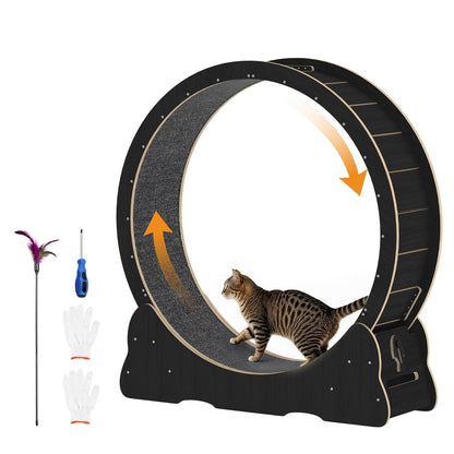 YODOLLA Cat Wheel for Indoor Cats, 46” Quiet Large Cat Treadmill